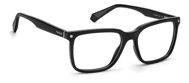Premium Men Polaroid Eyeglasses: PLD D436 - Black(2) - SpecSMART Eye Clinic (Diagonal View)